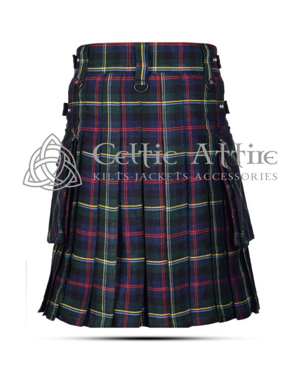 Malcolm Tartan Utility Pocket Kilt - Image 4