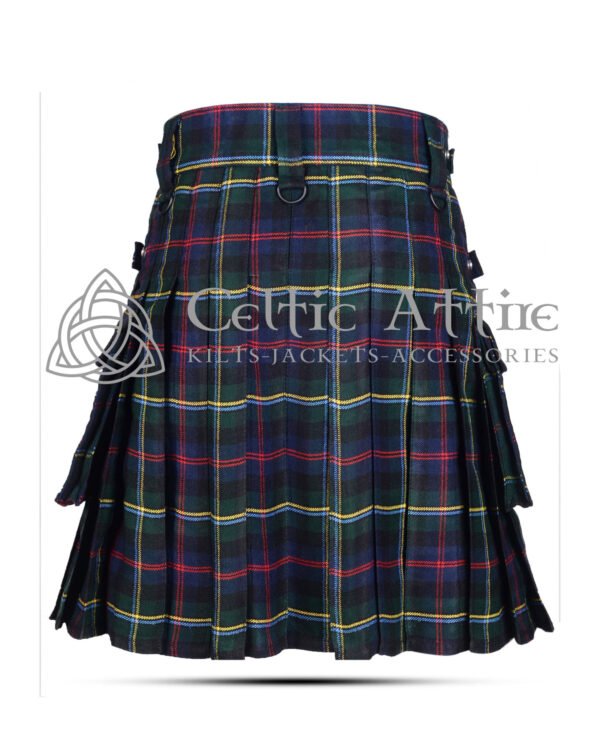 Malcolm Tartan Utility Pocket Kilt - Image 3