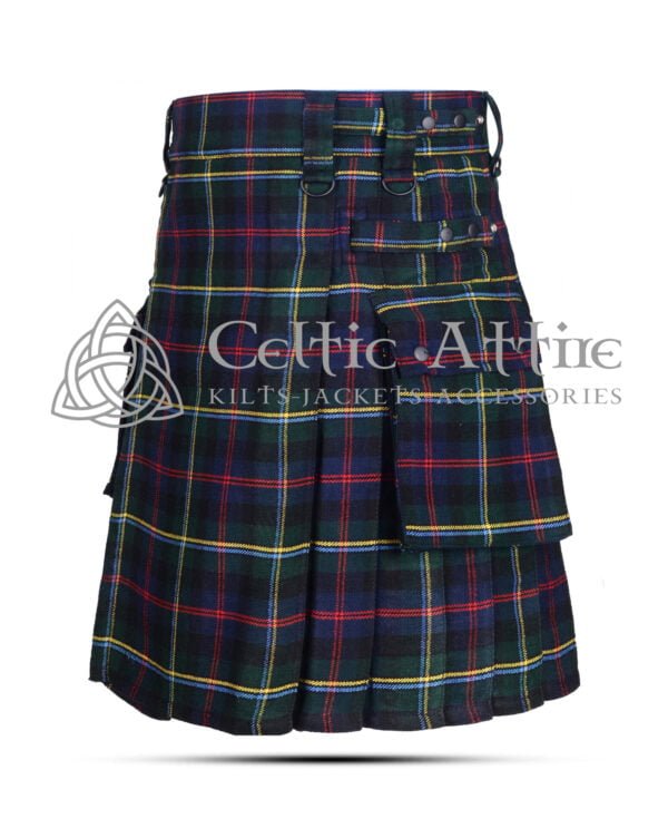 Malcolm Tartan Utility Pocket Kilt - Image 2