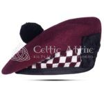 Maroon Wool Diced Balmoral