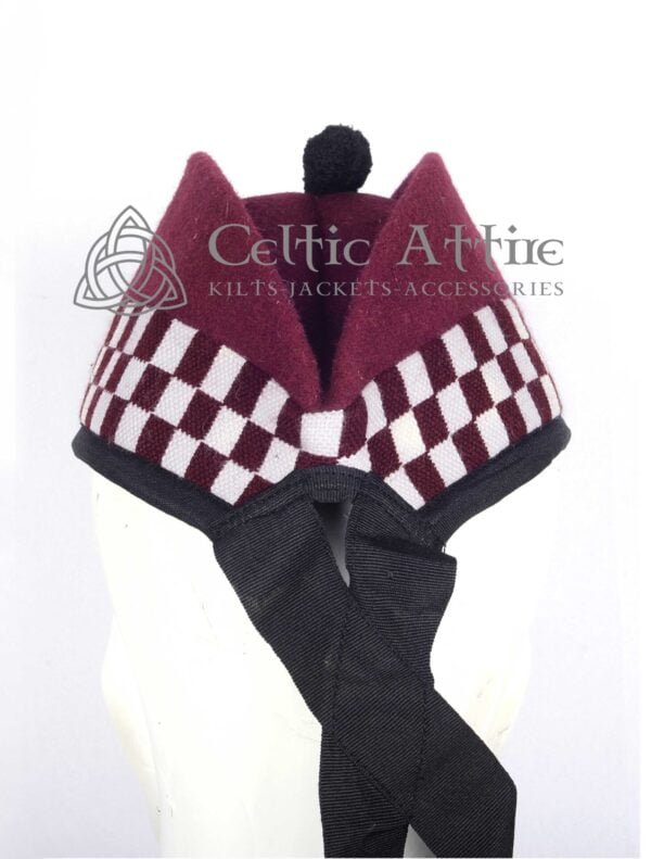 Maroon-Wool-Glengarry-Bonnet