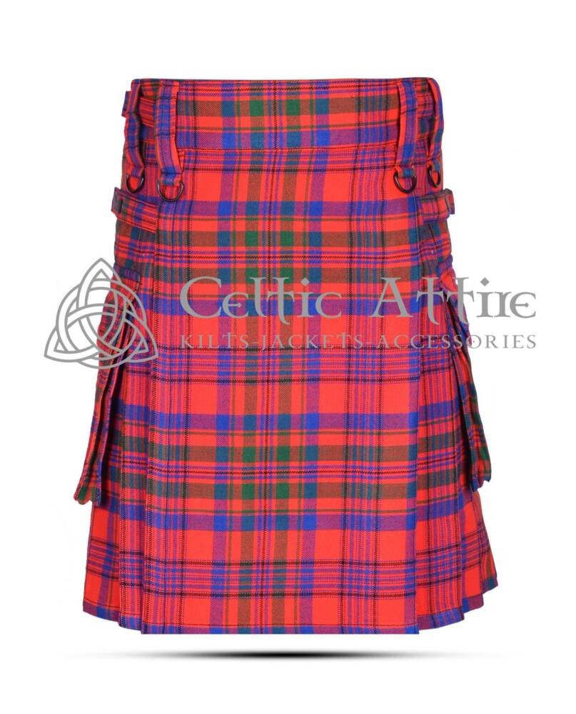Murray of Tulloch Tartan 8 Yard Kilt 8 Murray of Tulloch Tartan Utility Kilt