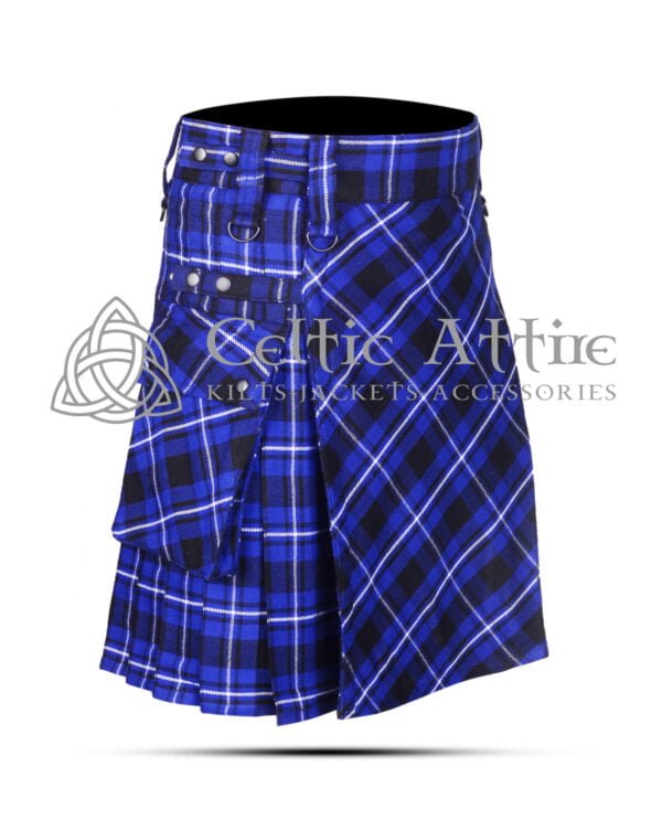 Ramsay Blue Hunting Tartan Utility Kilt - Image 3