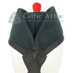 Rifle-Green-Glengarry-Bonnet-Hat-with-Red-Toorie