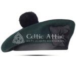 Rifle Green Wool Bonnet Scottish Balmoral Hat