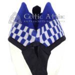 Royal-Blue-Diced-Glengarry-Bonnet-Wool Hat