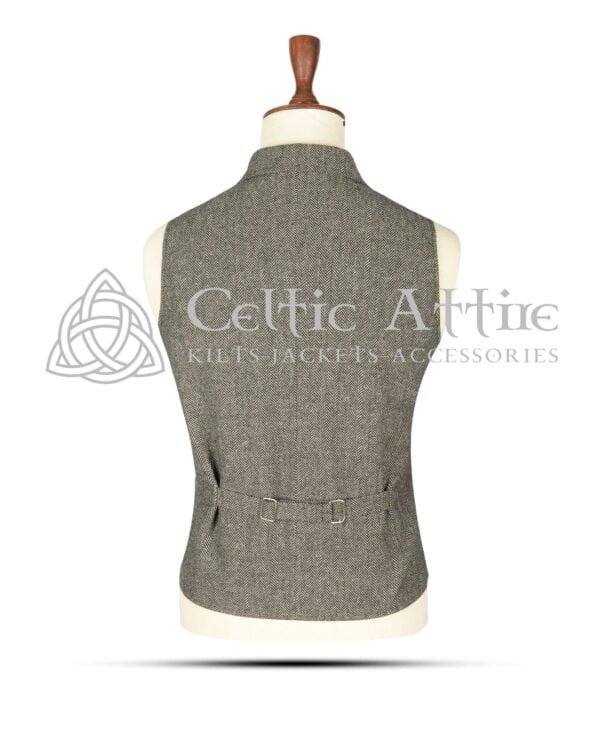 Gray Tweed Kilt Waistcoat