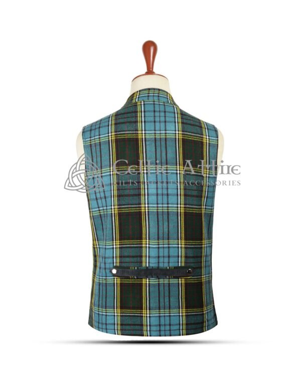 Anderson Tartan Punk Rock Vest - Image 3