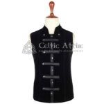 Black Velvet Punk Rock Sleeveless Jacket