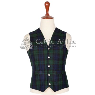Black Watch Tartan Waistcoat