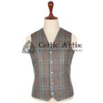 Black Watch Weathered Tartan Waistcoat