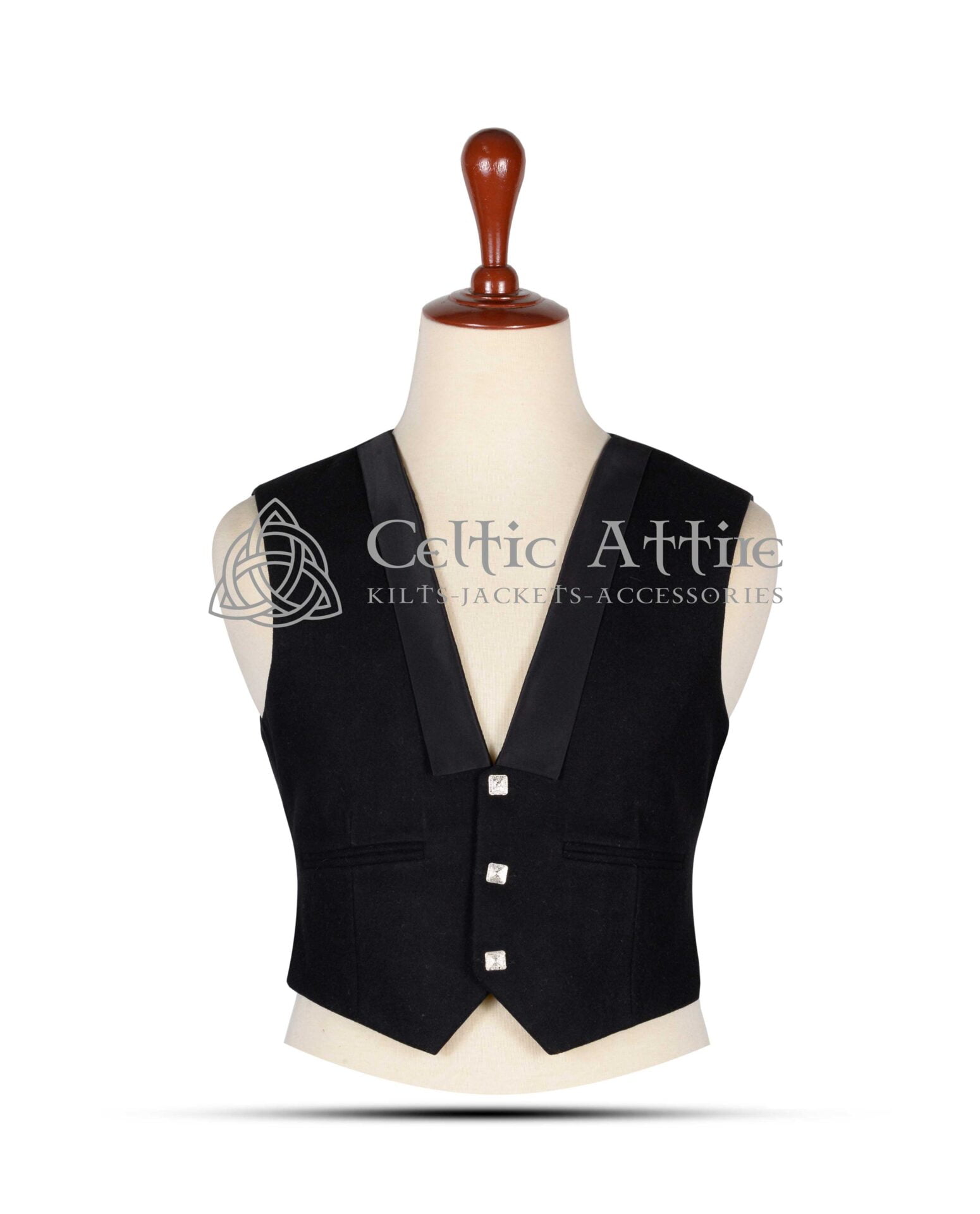 Black-Wool-Prince-Charlie-Vest