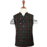 Brown Watch Tartan Punk Rock Waistcoat