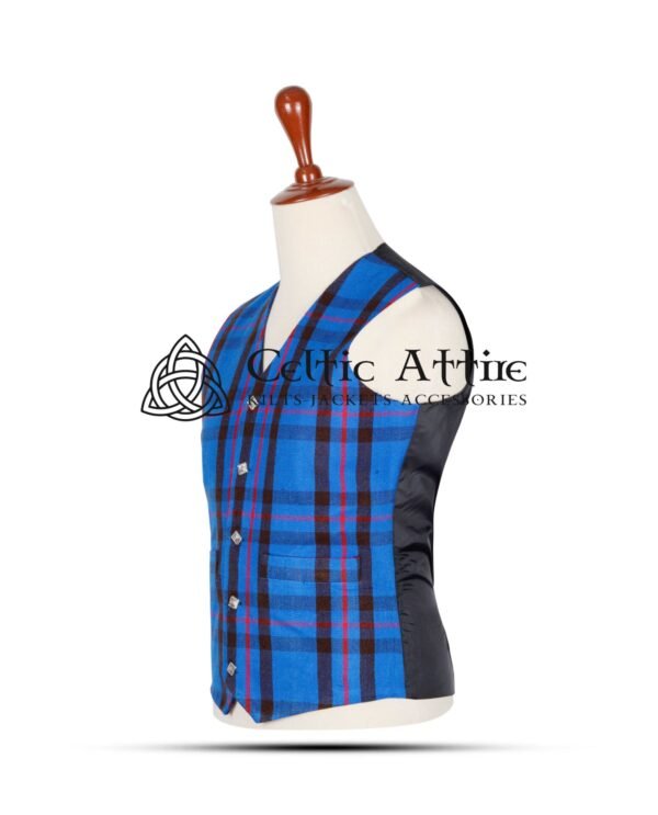 Elliot Modern Tartan Waistcoat - Image 2