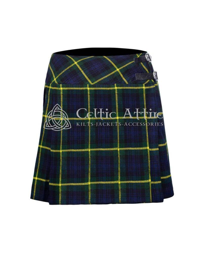 Gordon-Tartan-Women-Skirt Gordon Tartan Women Knee Length Skirt