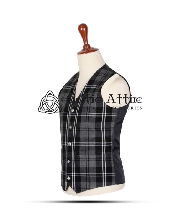 Granite Tartan Waistcoat - Image 2