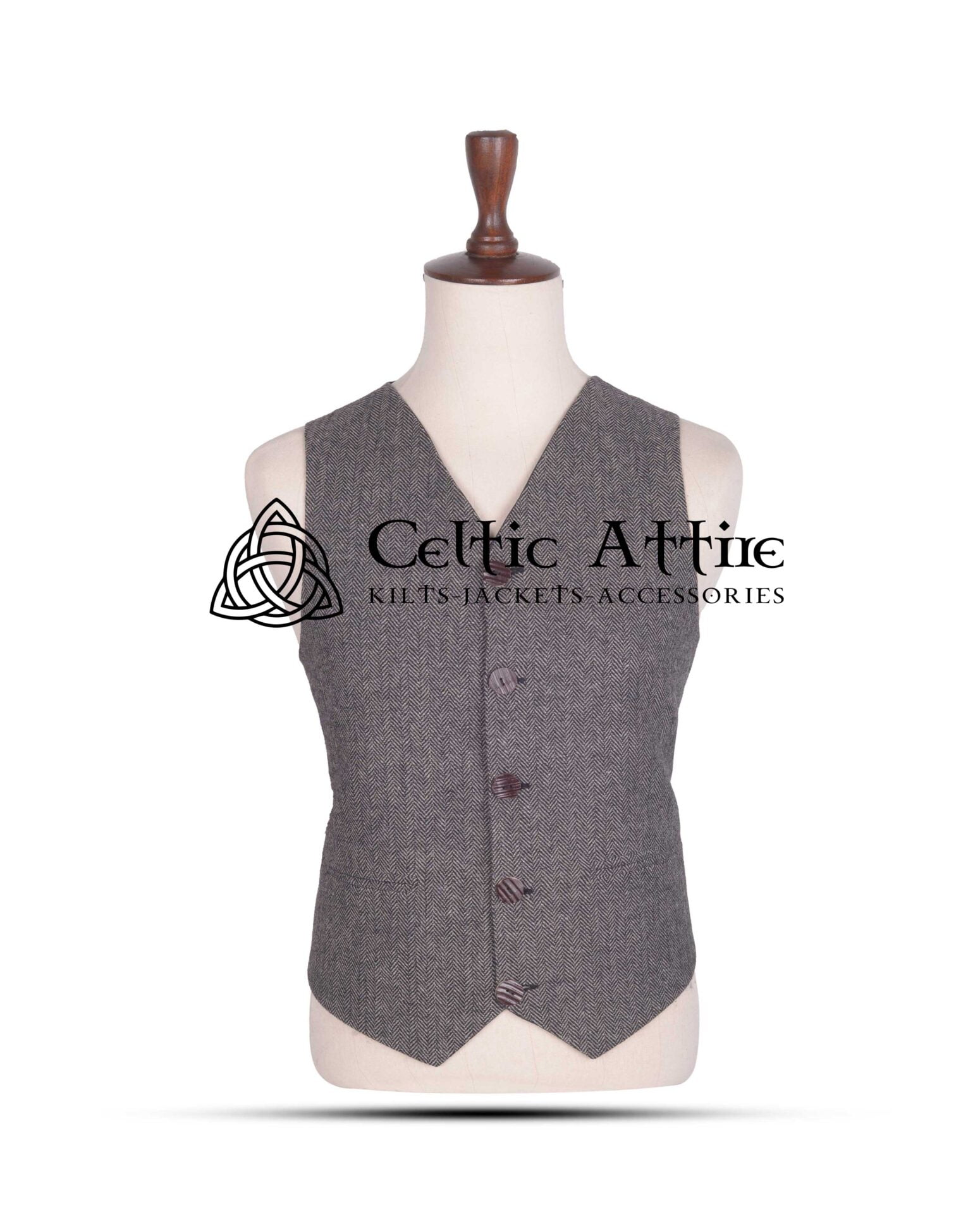 Argyll Waistcoat in Grey Tweed