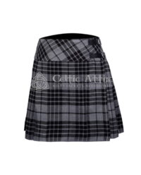 Gray Watch Tartan Women Knee Skirt