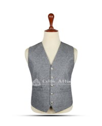 Argyll Waistcoat in Gray Wool