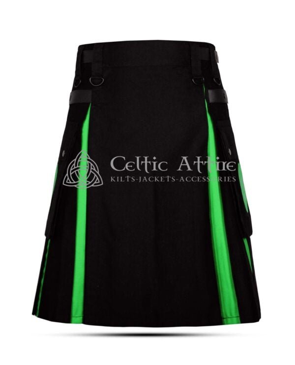 Green Halloween Theme Cotton Hybrid Kilt - Image 2