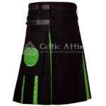 Green Halloween Theme Cotton Hybrid Kilt