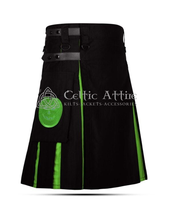 Green Halloween Theme Cotton Hybrid Kilt