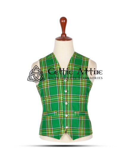 Irish Tartan Waistcoat