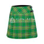 Irish Tartan Women Knee Length Skirt