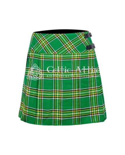 Irish Tartan Women Knee Length Skirt