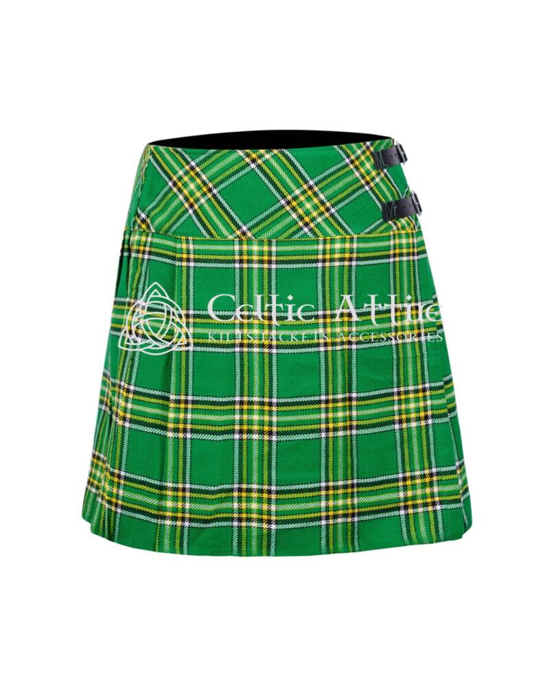 Irish-Tartan-Women-Skirt Irish Tartan Women Knee Length Skirt