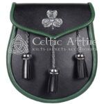 Krew-of-Shamrock-Black-Leather-Day-Sporran