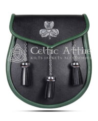 Krew-of-Shamrock-Black-Leather-Day-Sporran