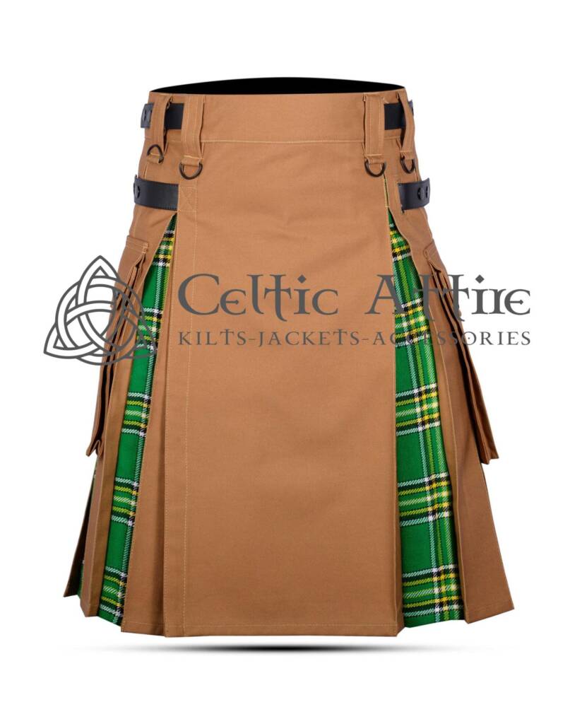 Krew-of-Shamrock-Hybrid-Canvas-Utility-Kilt-Front-View Krew-of-Shamrock-Hybrid-Canvas-Utility-Kilt-Front-View