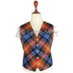 LGBTQ Pride Tartan Vest Bias Cut
