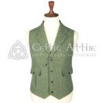 Lovat-Green-Wool-Kilt-Vest-Front-View