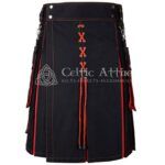 Red Black Hybrid Utility Kilt
