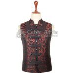 Red Brocade Gothic Vest