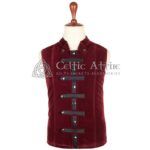 Red Vine Velvet Punk Rock Jacket