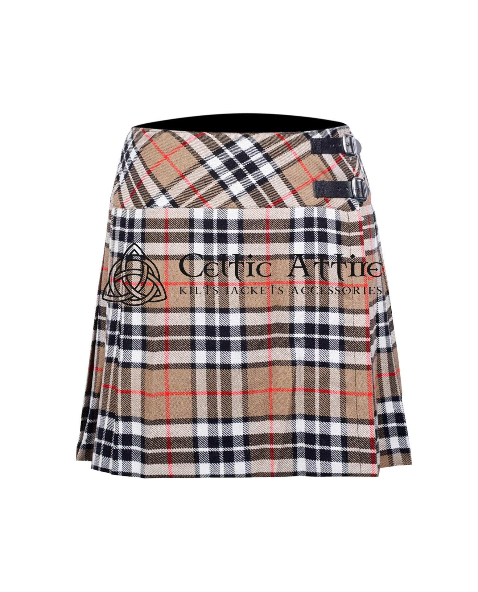 Thomson Camel Tartan Women Skirt