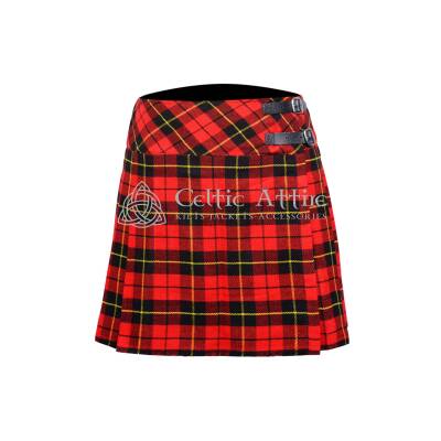Wallace Tartan Women Knee Length Skirt