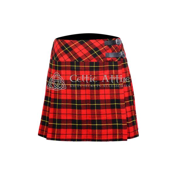 Wallace Tartan Women Knee Length Skirt