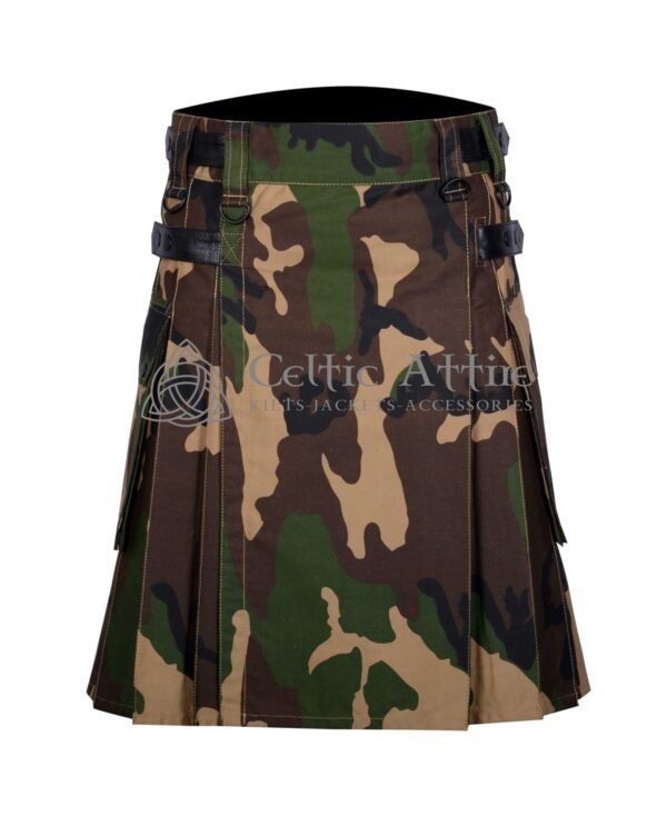 Army Camo Cotton Utility Kilt - Image 4