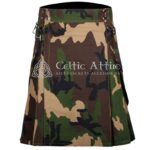 Army Camo Cotton Utility Kilt