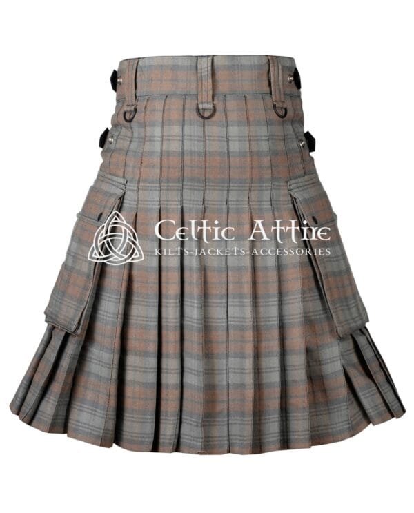 Black Watch Weathered Tartan Utility Kilt - Image 3