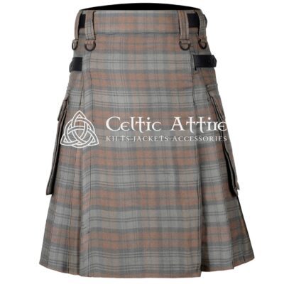 Black Watch Weathered Tartan Utility Kilt