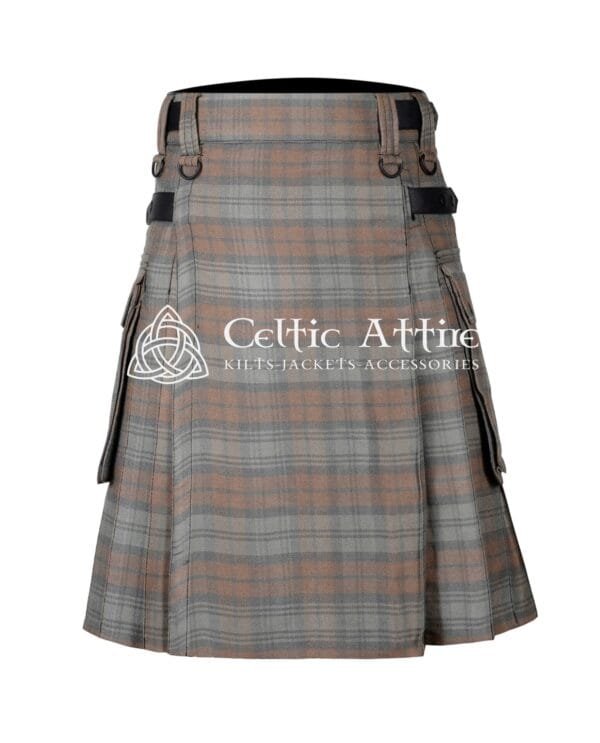 Black Watch Weathered Tartan Utility Kilt