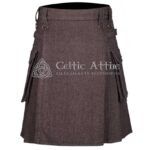 Brown Tweed Utility Kilt