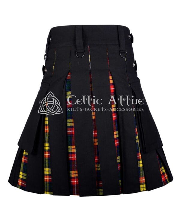 Black Cotton Buchanan Hybrid Utility Kilt - Image 3