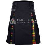 Black Cotton Buchanan Hybrid Utility Kilt