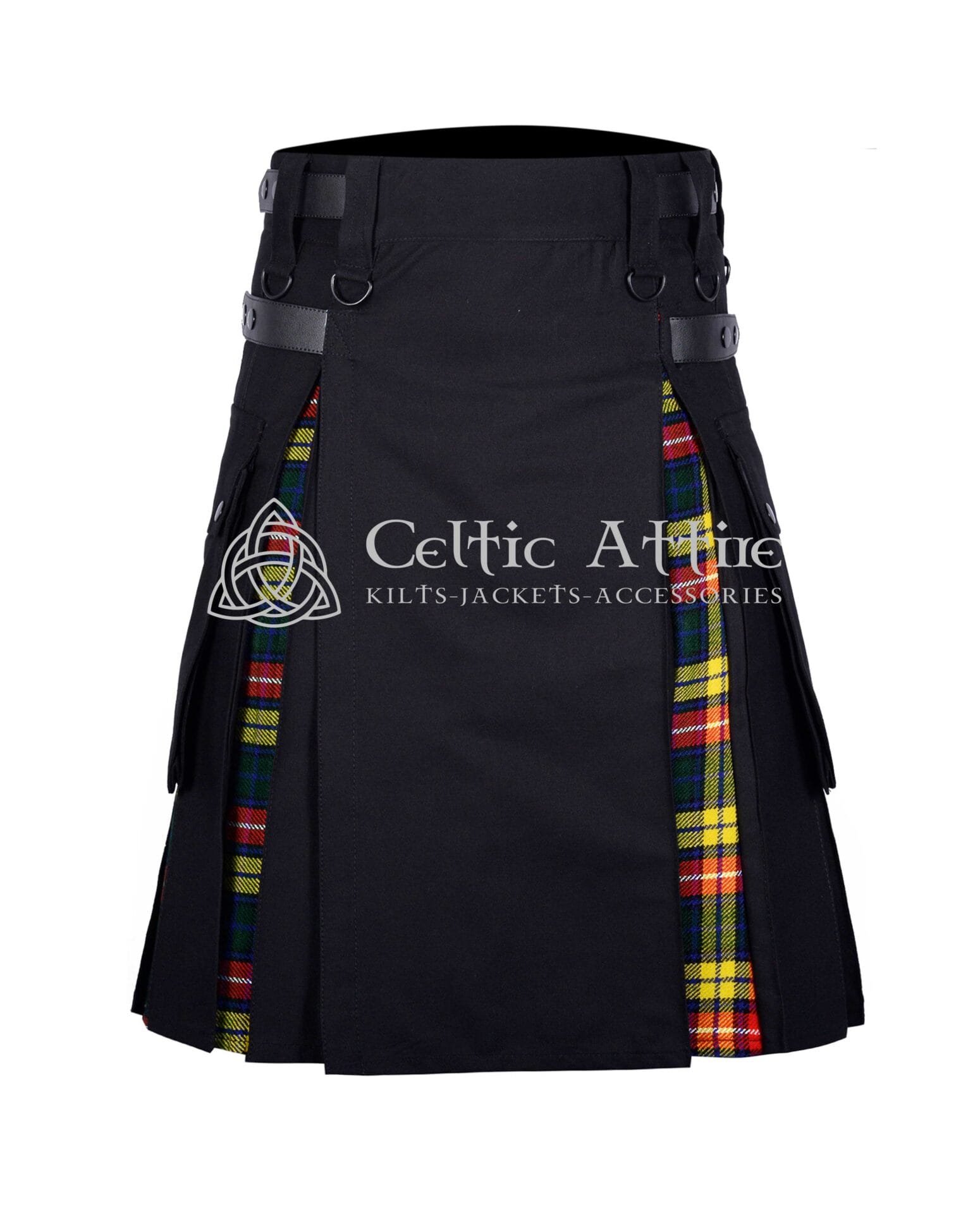 Black Cotton Buchanan Hybrid Utility Kilt